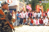 land issue, land issue, cpi m protest in medak, Medak