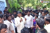 Andhra Pradesh, Andhra Pradesh, naidu holds surprise inspection in vijayawada, Canal