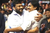 Chiranjeevi with Pawan, Pawan Kalyan, official megastar and powerstar to team up, Trivikram srinivas s