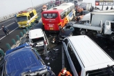 car accident, 100 cars accident, crash of 100 cars in south korea, Authorities