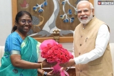 Narendra Modi, Droupadi Murmu breaking news, presidential pick droupadi murmu meets modi, President of jd u