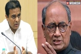 Telangana, Congress General Secretary, ktr digvijay singh war on twitter over hyd s drug scandal issue, Drug scam