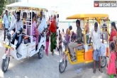 Krishna Pushkaralu, Krishna Pushkaralu, e rickshaw service for senior citizens, Krishna pushkaralu