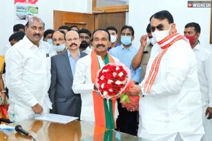 Etela Rajender Takes Oath As Huzurabad MLA