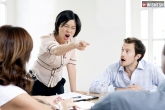 female bosses threaten, male employees threatened by female boss, female bosses threaten men more study, Threatened