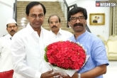 Third front, Hemant Soren, former jharkhand cm hemant soren meets kcr, Jharkhand