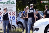 Terrorists, France, french factory attacked by terrorists decapitated head pinned to the gate, France