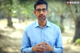 Google news, Sundar Pichai, google announces 10 billion usd investment fund for india, Google