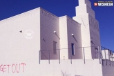Temple vandalised in US, Temple vandalised in US, hate words on temple wall in us, Hindu temple in us