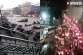 Hyderabad Rains latest, Hyderabad Rains latest news, heavy rain in hyderabad leaves the city flooded, Leave up