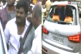 TDP Leader Abhiruchi Madhu, Firing At Nandyal, high alert in nandyal stone pelting on tdp leader abhiruchi madhu car, Kurnool district