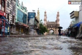 Hyderabad Rains floods, Telangana, hyderabad rains city gets orange alert ahead of rain prediction, Flood