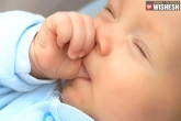 Infant, habit, infant thumb sucking habit is good, Thum suck