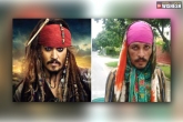 Jack sparrow lookalike, Johnny Depp lookalike, jack sparrow lookalike driving rickshaw, E rickshaw