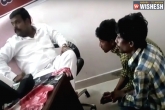 TRS, youth beaten, jagadish reddy confirms the man in the video is not a trs mla, Cheating