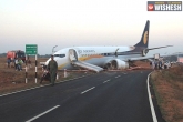 Investigation, Skid, jet airways flight skids off the runway in goa 15 passengers injured, Jet airways flight