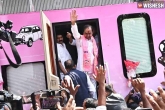 KCR Bus Tour, KCR Bus Tour news, kcr starts bus tour across telangana, Parliament elections