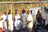 KCR news, Telangana, kcr visits tirumala donates rs 5 5 cr ornaments, Tirupathi