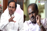 KCR latest news, KCR, kcr wants jds to break the deal with congress, Hd kumaraswamy