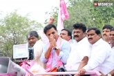 KTR latest, KTR news, ktr all set for telangana tour, Working
