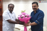 HD Kumaraswamy news, Kamal Haasan news, kamal haasan meets kumaraswamy on cauvery row, Cauvery row