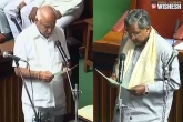 Congress, Karnataka Politics government, karnataka mlas take oath 2 congress mlas missing, Karnataka government