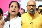 Kalvakuntla Kavitha, Kalvakuntla Kavitha updates, war of words between kavitha and dharmapuri arvind, Om puri