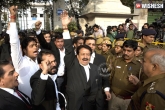bifurcation, Court, lawyers protest outside courts in ap, E courts