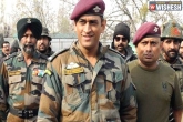 MS Dhoni news, MS Dhoni in Army, ms dhoni to serve army in kashmir from july 31st, Indian army