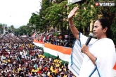 Kejriwal, modi, modi amit shah combo destroyed nation kejriwal in mamata s anti bjp rally, Rally