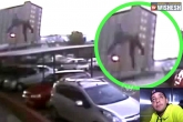 accident, accident, watch man falls from 17th floor balcony comes out safe, Balcony