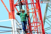 suicide attempt, Hyderabad, man threatens to commit suicide climbs cell tower, It tower