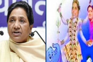 Mayawati&rsquo;s morphed picture as Kali creates stir