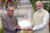 Pranab Last Day As President, Twitter, pranab shares a letter given by modi on his last day as prez, Pranab mukherjee
