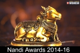 Nandi Awards announced, Janatha Garage, nandi awards 2014 16 announced, Nandi awards