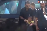 Narendra Modi, PM fan, pm modi breaks security protocol to hug a 4 year old girl in surat, Nancy gondalia
