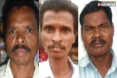 Naxals TDP leaders, AP news, naxals release 3 tdp leaders after 10 days, Naxal