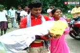 daughter, hospital, odisha man carries daughter body to hospital, Dead body in us