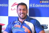 Salman Khan donation, Salman Khan updates, olympic athletes to be honoured by salman, Salman khan news