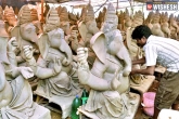 Clay Ganesh Idols, West Godavari, pcb promotes ganesh clay idols, Clay