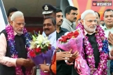 France, France, pm narendra modi returns home after three nation tour of france germany canada, Delhi bjp