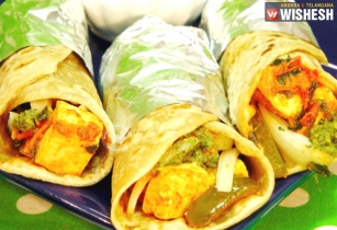 Paneer Kathi Roll Recipe