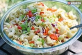 Veg Pasta Salad Recipes Indian, Cold Pasta Salad Vegetarian, pasta and vegetable salad, Food recipe