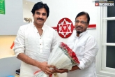 JanaSena Formation Day Maha Sabha, Pawan Kalyan, congress leader madasu gangadharam joins janasena, Ganga