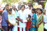 Pawan Kalyan new updates, Pawan Kalyan news, pawan kalyan disburses financial assistance to tenant farmers, Tenant farmers