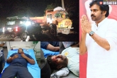 Pawan Kalyan updates, Pawan Kalyan, pawan kalyan s convoy hits a lorry in east godavari, Convoy