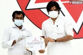 Pawan Kalyan latest updates, Pawan Kalyan, pawan kalyan introduces special insurance cover for janasena party workers, Workers