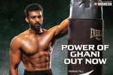 Varun Tej birthday poster, Varun Tej next film, power of ghani varun tej shines as a boxer, Birthday wishes