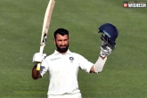 India vs Australia first test, India vs Australia score board, india vs australia pujara shines with his century while others fall out, Century
