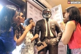 Rajinikanth chocolate statue, Rajinikanth statue chocolate, rajinkanth s chocolate statue, Rajinkanth